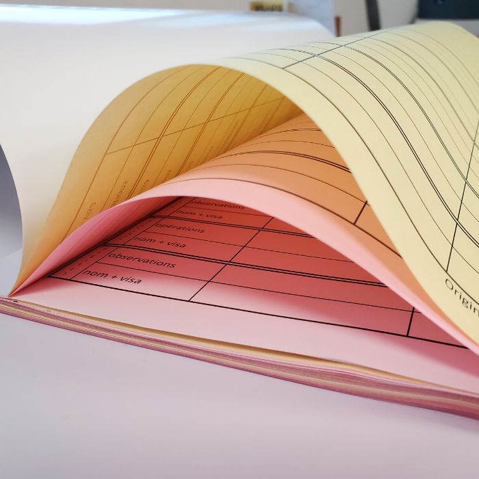 Feuillets autocopiants